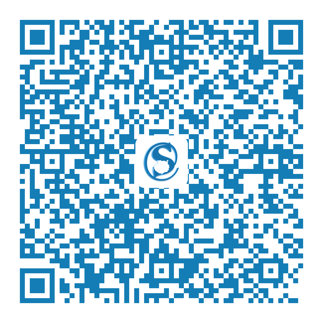 Código QR SICAG con logotipo central: teléfono, email y web